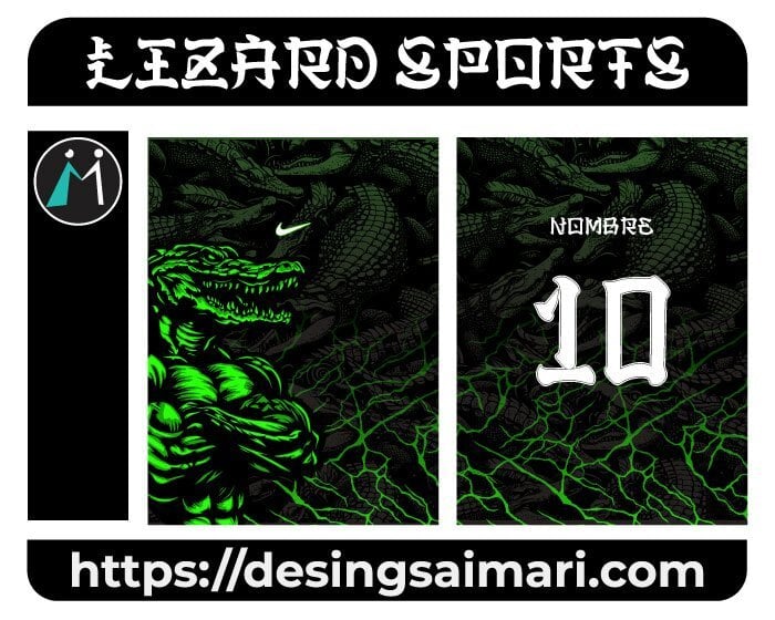 Pattern Lizard Sports Concept