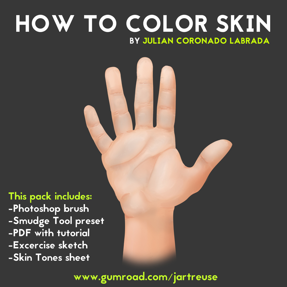 How to paint realistic skin in