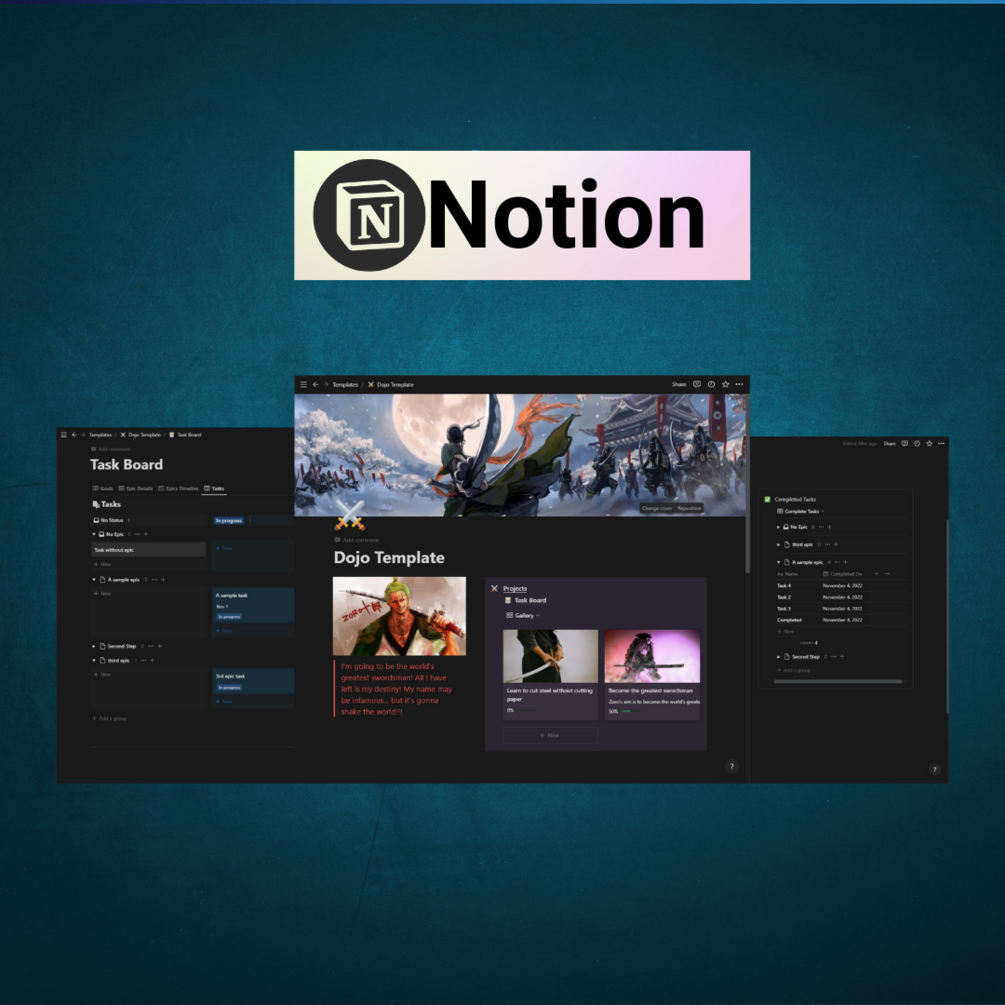 Lightweight Supercharged GTD Notion Template