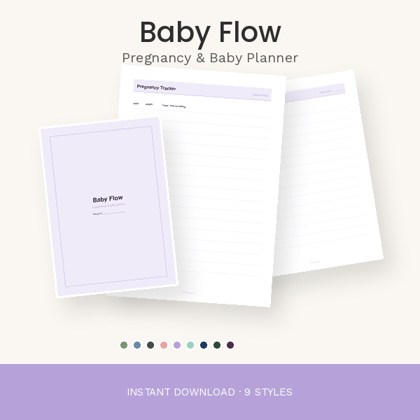 A Printable Planner for Pregnancy and Baby's First Year — cover