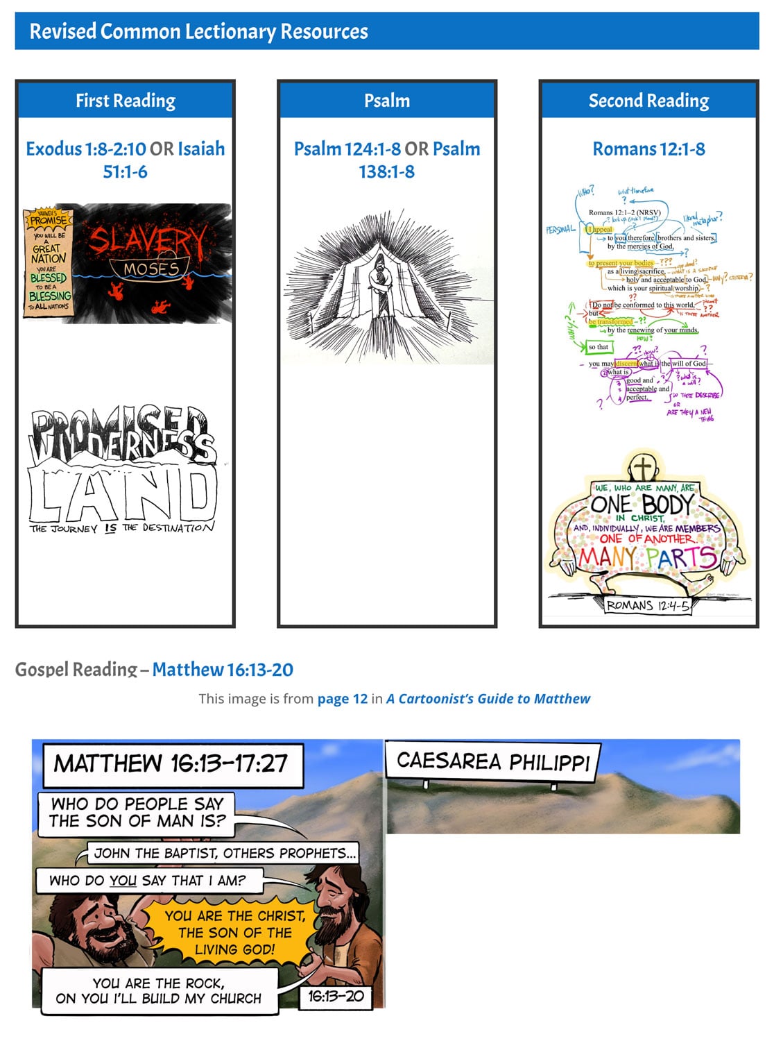 Revised Common Lectionary Readings