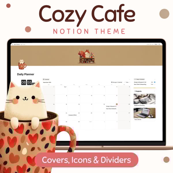 Cozy Cafe Notion Theme