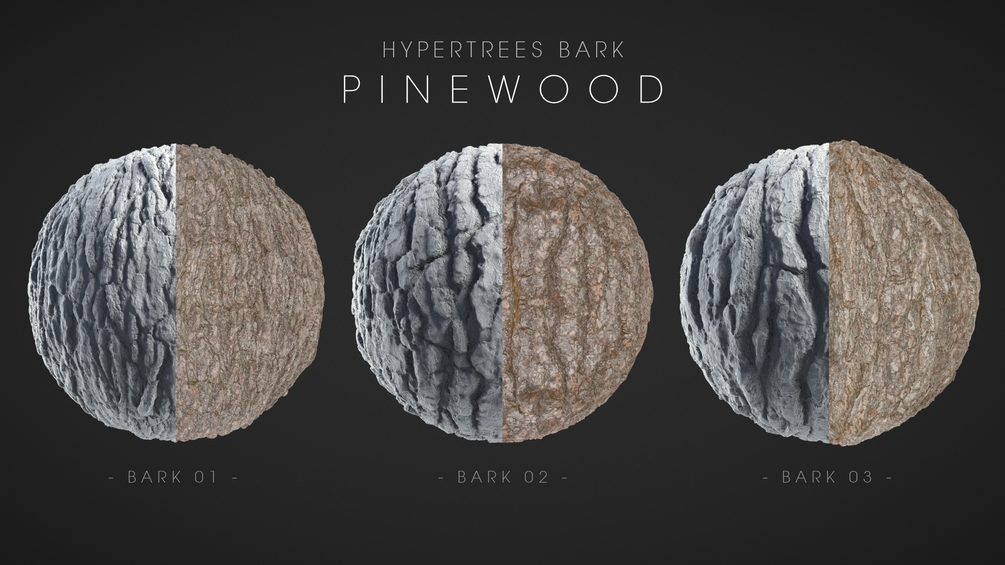 4k Pine Bark Material 03 Texture