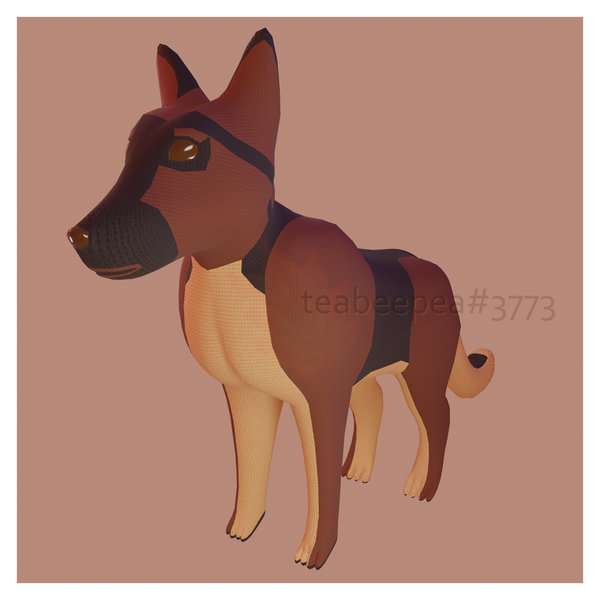 Tea's German Shepherd Plushie