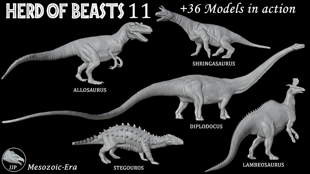 HERD OF BEASTS 11 - DINOSAURS 4