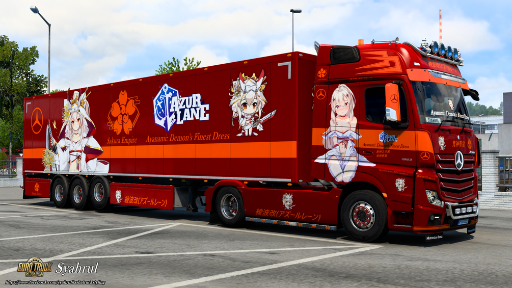 [ETS2] IJN Ayanami | Azur Lane [Combo Skinpack] by Syahrul Itasha Truckstyling 痛トラック