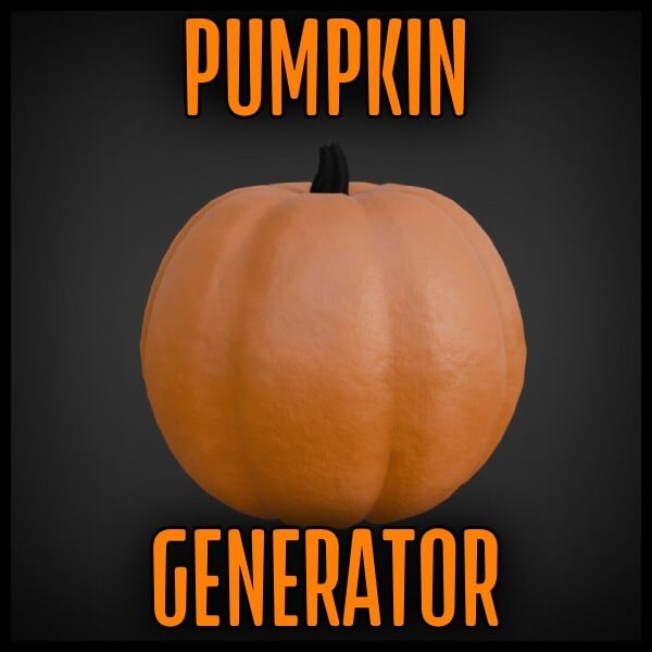 Pumpkin Generator : Blender Geo Nodes