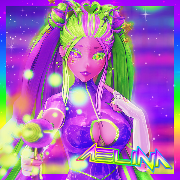 ★ AELINA ★ | VRCFT | Genderfluid Alien Kitty | PC & Quest | VRChat Avatar