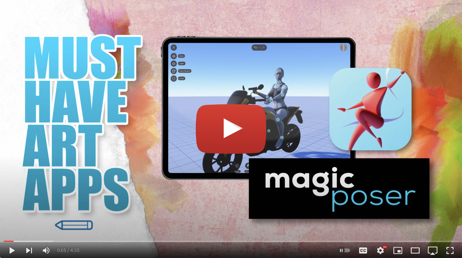 JW Learning Art App Reviews! Pose It, Magic Poser and Pose Tool 3D