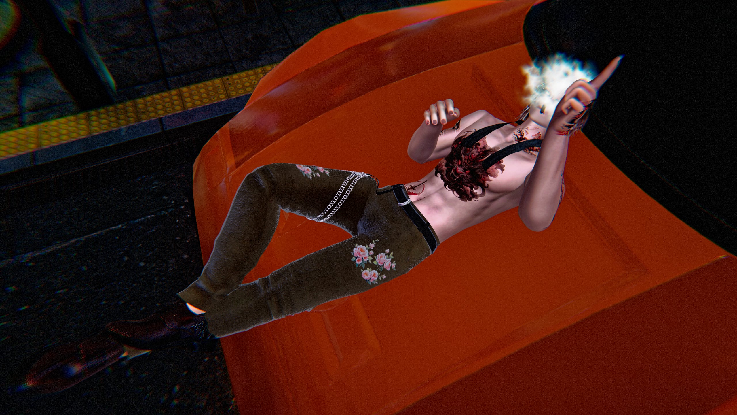 Ryder full body — silver dragon coat detail