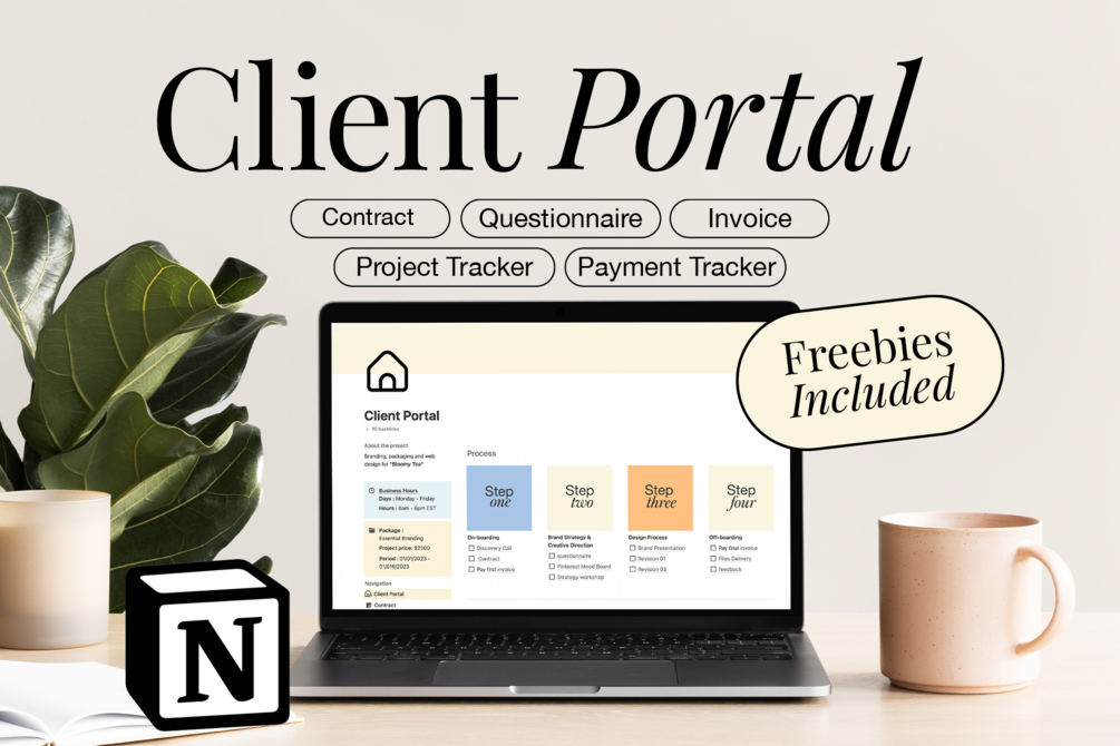 Notion Client Portal & Project Tracker