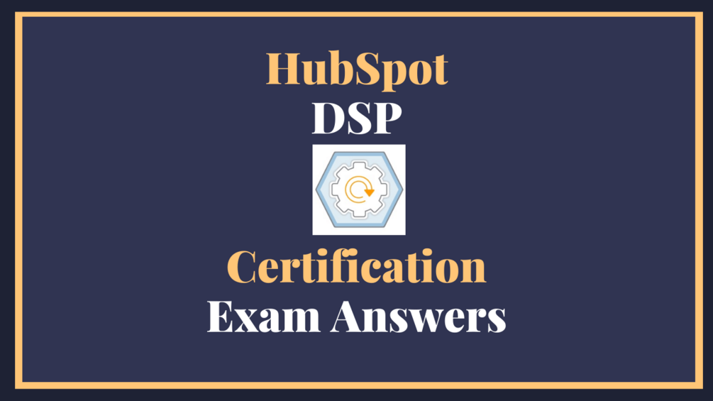 Amazon DSP Certification Answers 2023 (Latest)