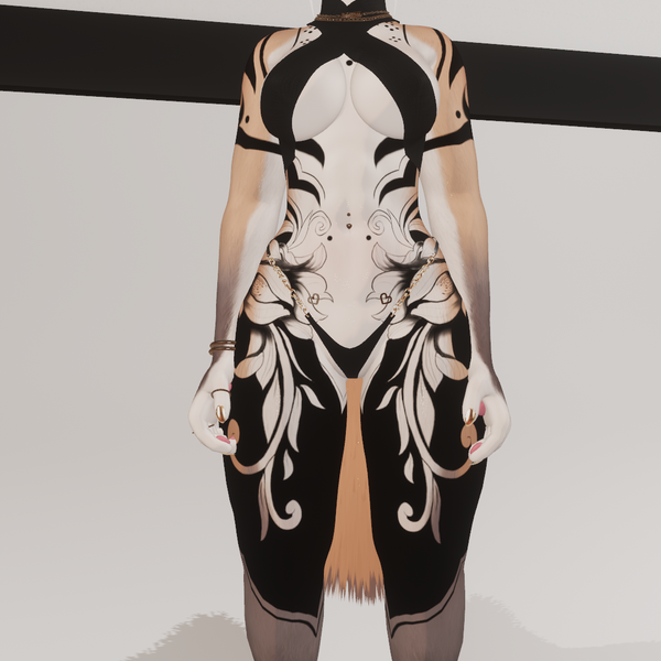 Foxipaw Kyoko Fox - Tattoo Overlay/Emission Map