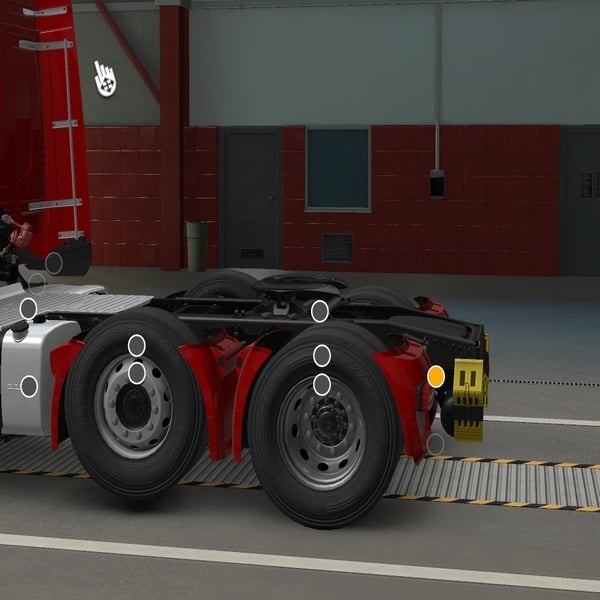 [r_fender tuning part] DAF XD painted rear fenders by WC007 D3SIGN