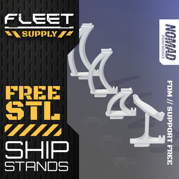 FLEET SUPPLY // Ship Stands [FREE STL PACK]
