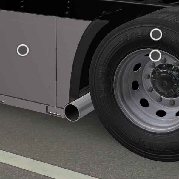 = [left exhaust tuning part] Scania NG Moens sidepipe by WC007 D3SIGN