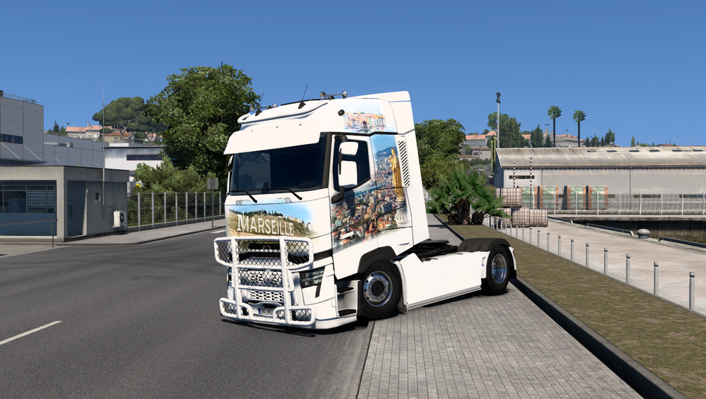 ( ETS2 ) Skin Renault T ''Marseille'' by Delak Garage 🧰⚒️🇫🇷