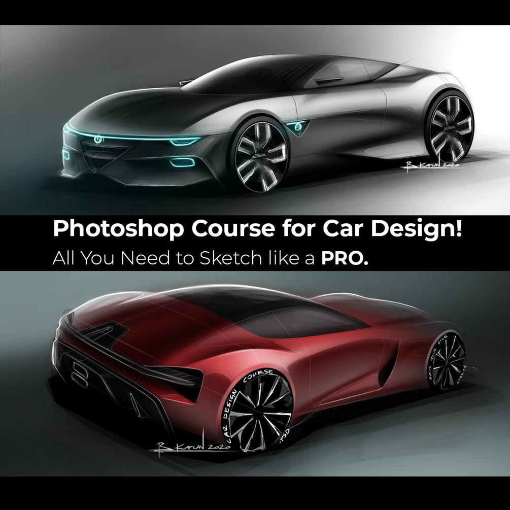 Photoshop for Car Design Course by Berk Kaplan