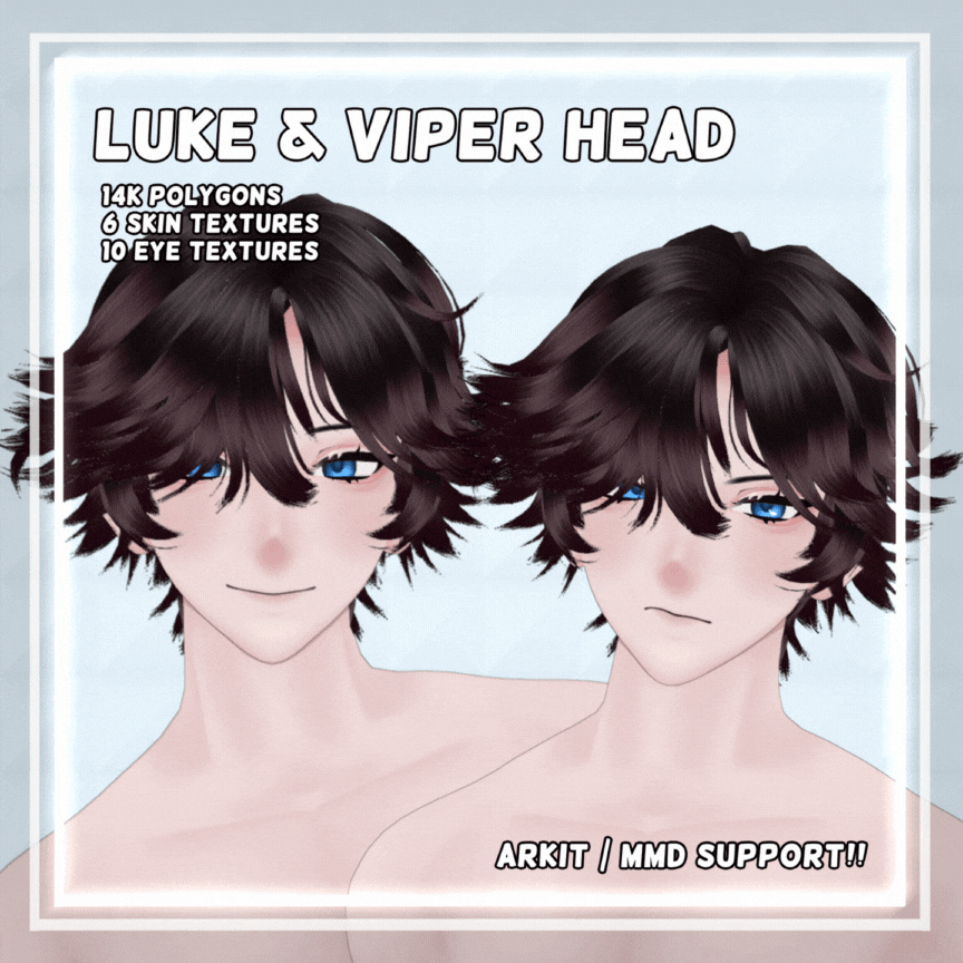 Luke & Viper Head - VRChat / VTuber Asset