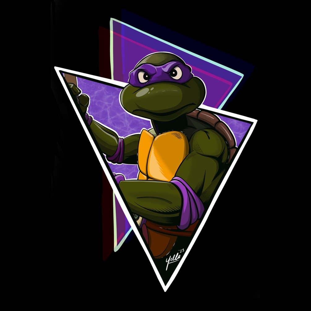 retro ninja turtles wallpaper