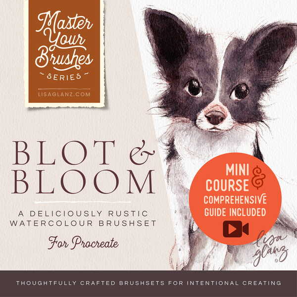 Rustic & Expressive, Beginner-friendly, Watercolour Brushes for Procreate - Blot & Bloom