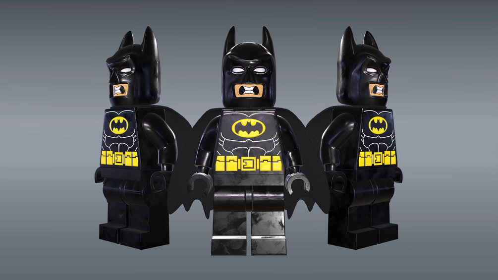 ArtStation - The Batman (2022) LEGO figure decal for MECABRICKS/BLENDER