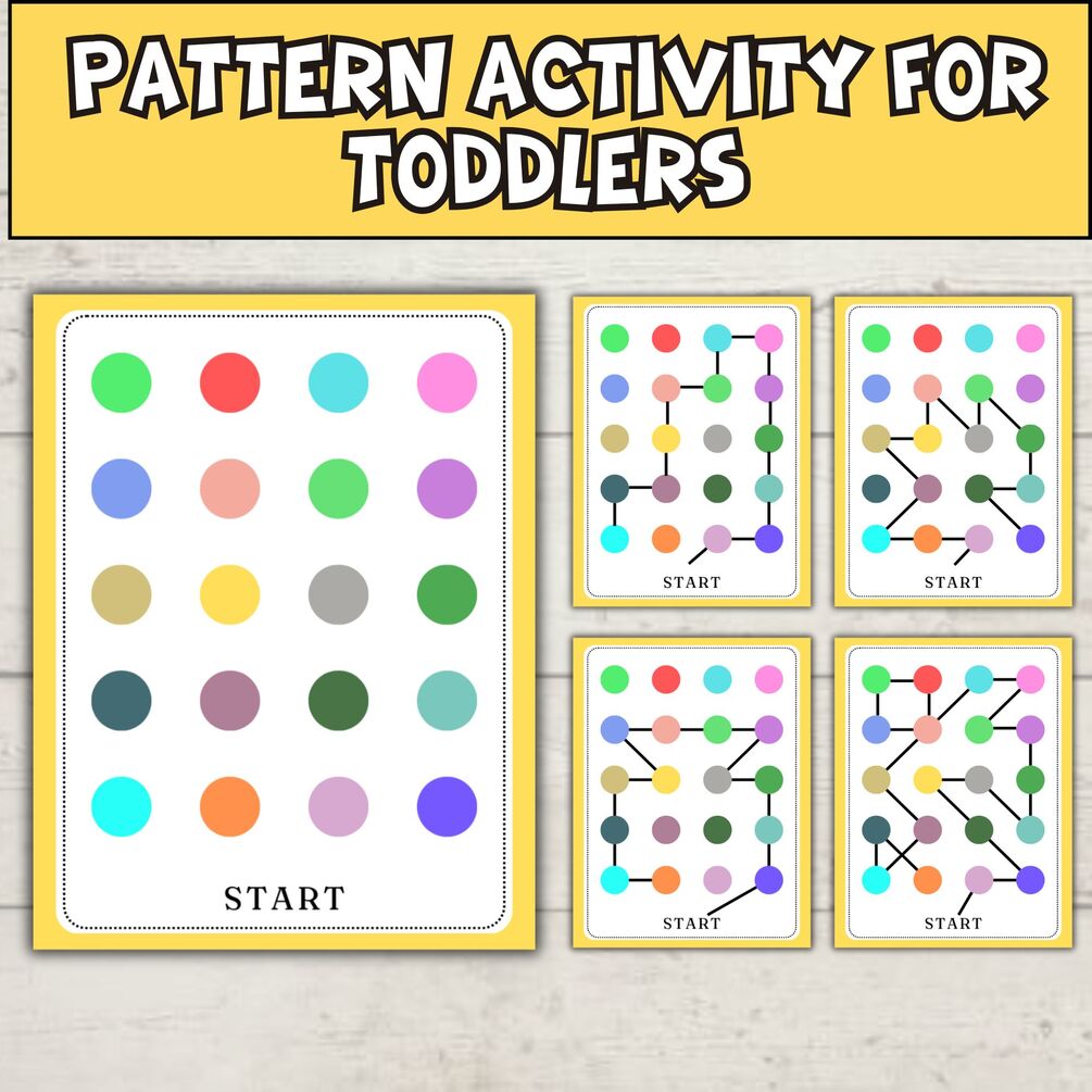 Pattern Activity For Toddlers , Copy the Pattern Preschool and kindergarten