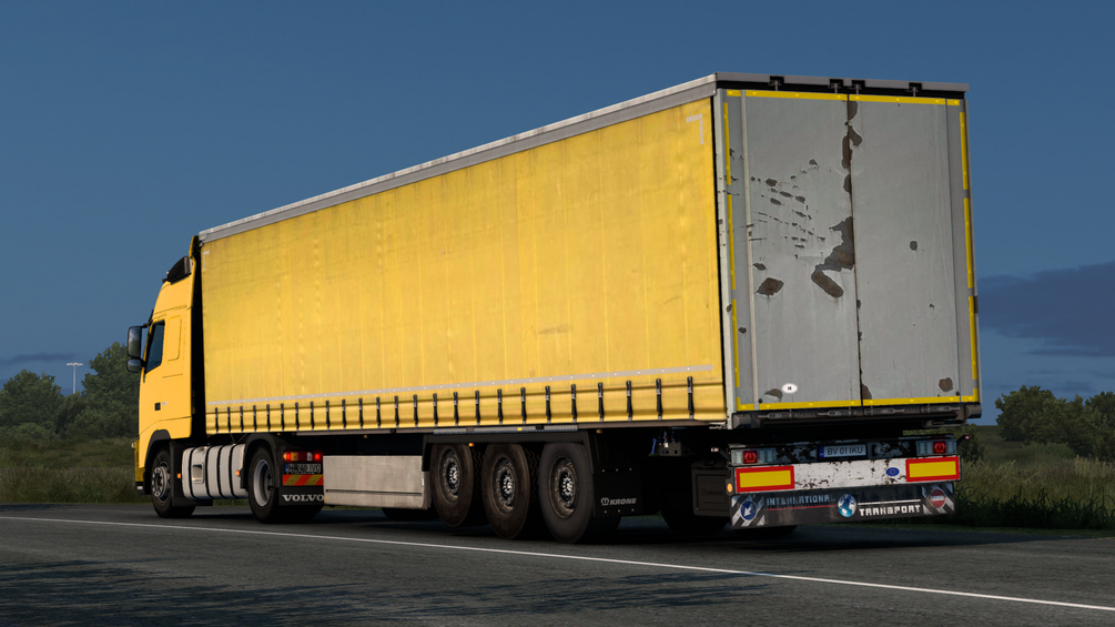 Yellow skin for Krone Profi liner (dlc). ETS2 by ANGYALFOLDI