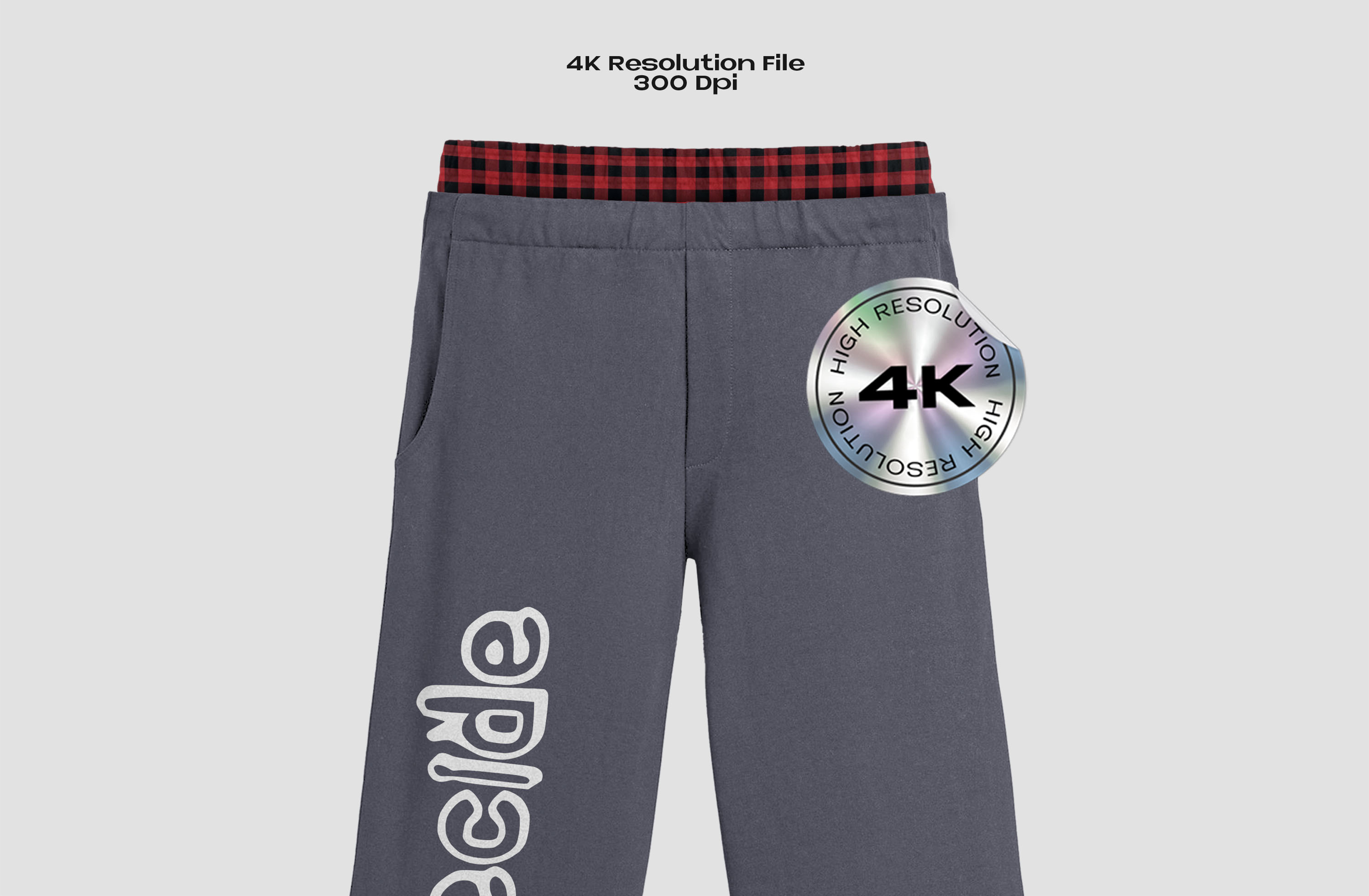 SWEATPANTS DOUBLE WAISTBAND MOCKUP