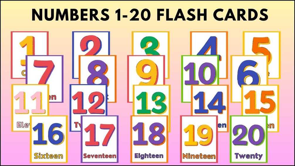 Numbers 1-20 Flash Cards