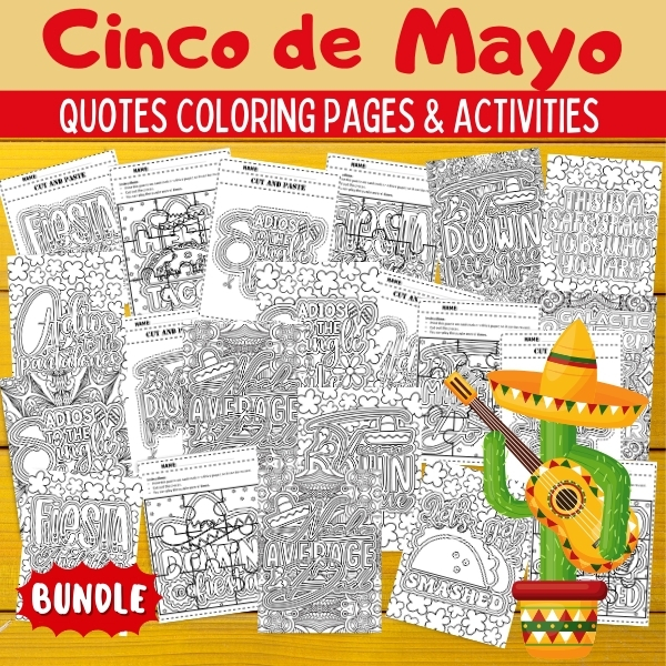 Printable Cinco de Mayo Quotes Activities &amp; Games -Fun Mexican Fiesta ...