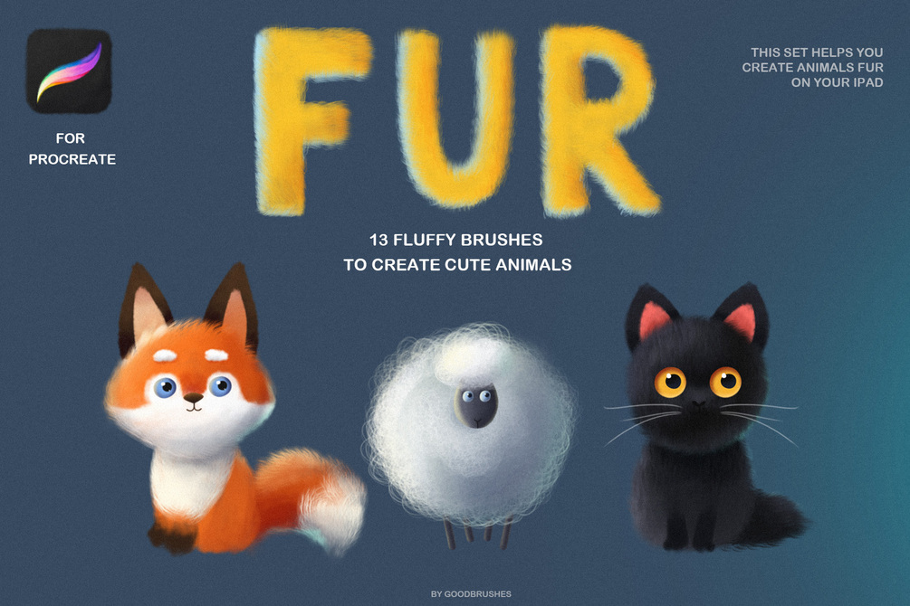 FUR. Procreate brushes