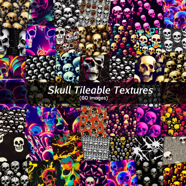 Skull Tileable Texture Pack