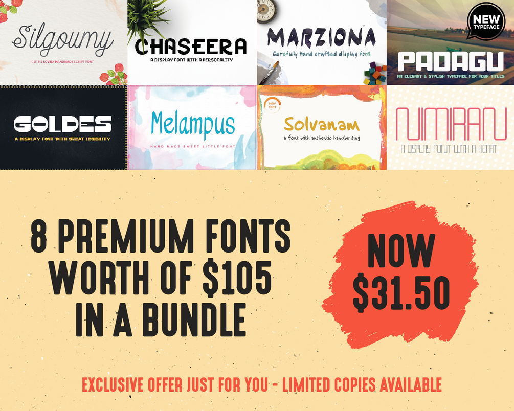 Premium Fonts Bundle