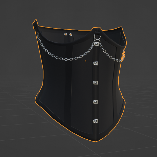 Leather Corset Vest | 3D model