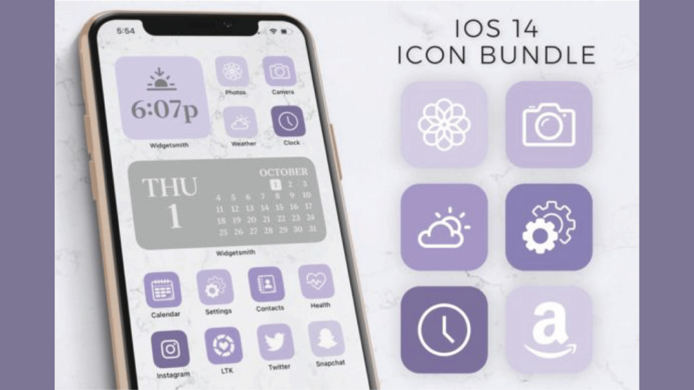 IOS 14 Icons Purple | Purple IOS 14 Aest