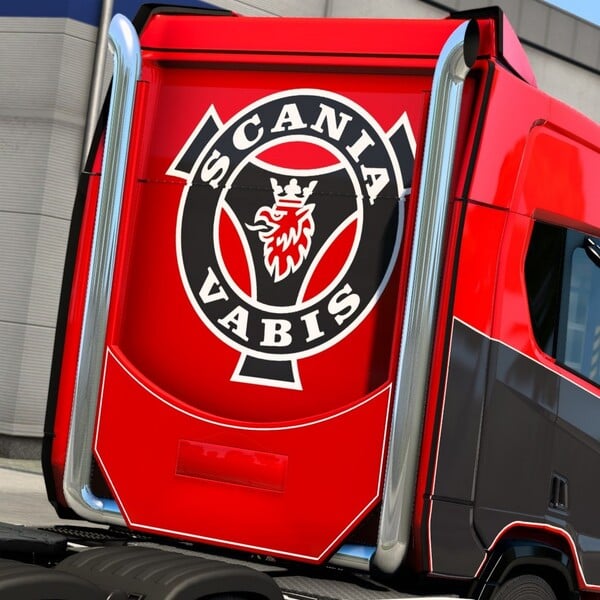 Potence +échappement + tole de cabine ,Scania next gen R&S , Eugène (PGRS) by 3D model art ets2