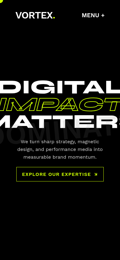 Mobile walkthrough GIF for Digital Marketing Agency — Website Template