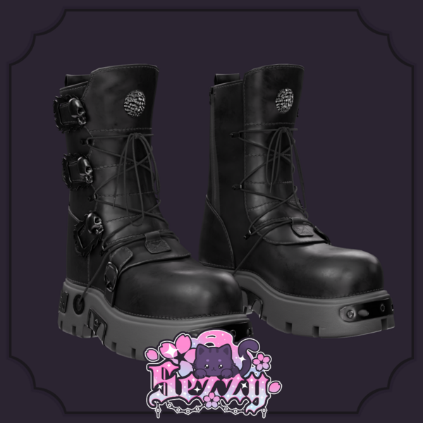 Goth Biker Boots