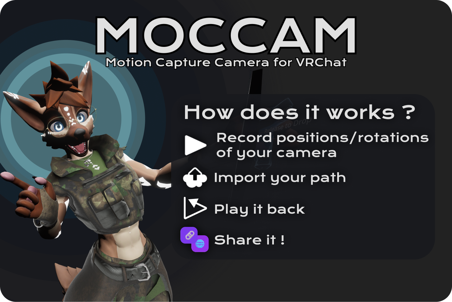 🎥MOCCAM - Motion Capture Camera for VRChat - Hyroe