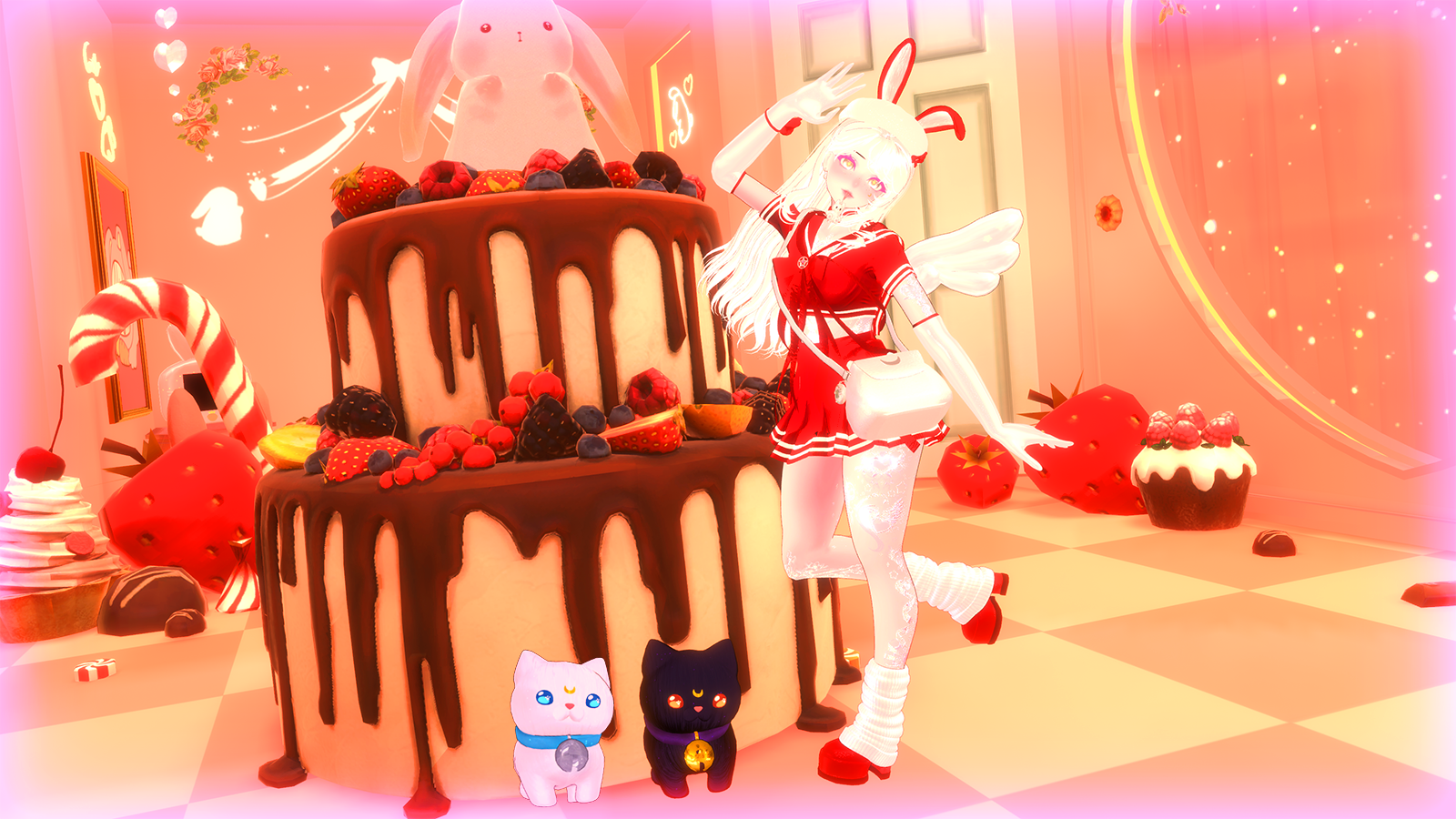 ☽ USAGI (FREE) | PC & Quest | Femboy Toggles | VRChat Avatar