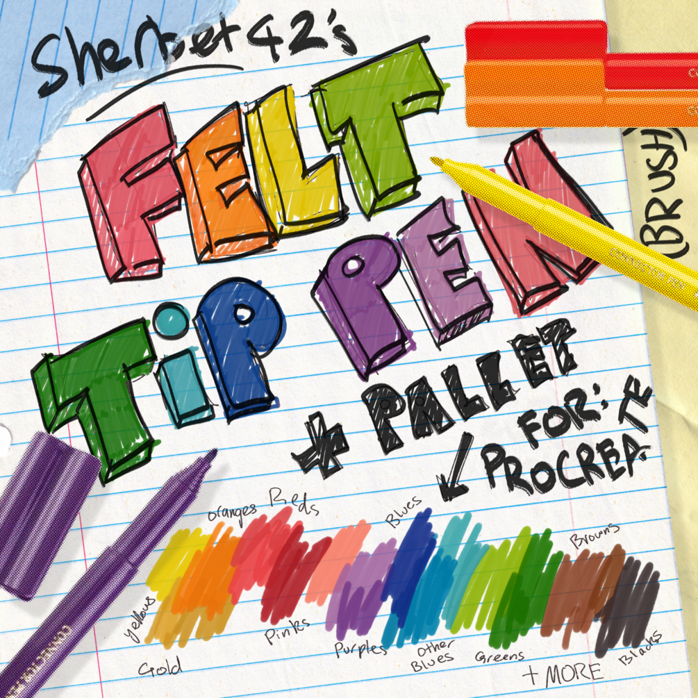 Felt tip pens in coloring books, for beginners 