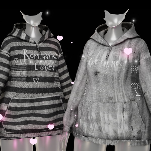 ✩GHOST HOODIE - C&P - PANDA,ZINPIA BASE - Vrchat assets✩