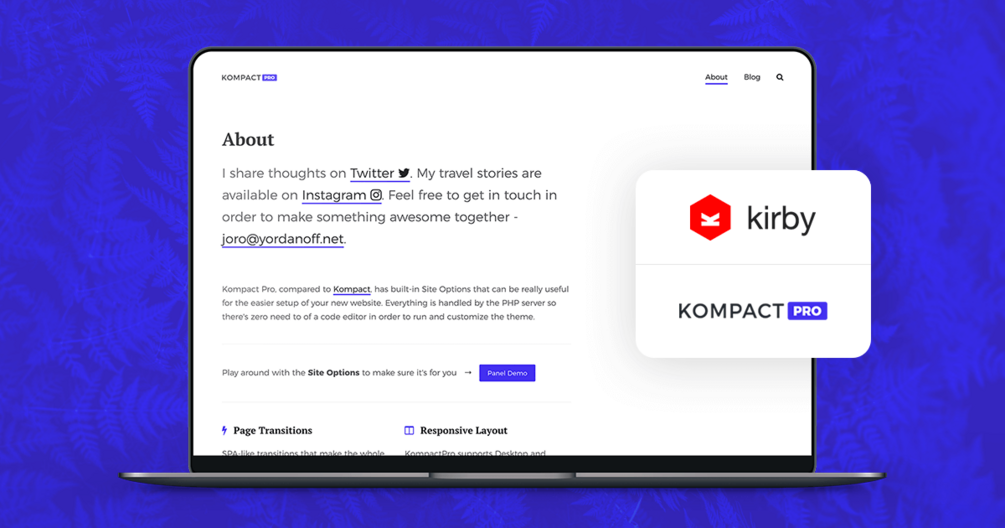 KompactPRO Theme • Kirby CMS v2