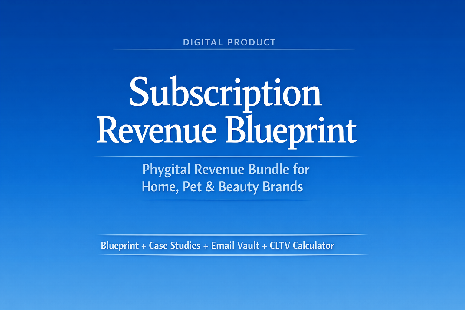 Subscription Revenue Blueprint