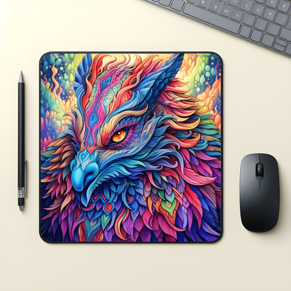 Mouse Pad Fantástico: Diseño Exclusivo con Criaturas Míticas y Detalles ...