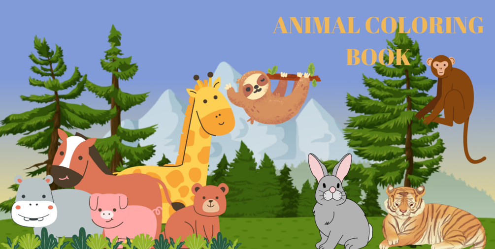 Animal coloring book