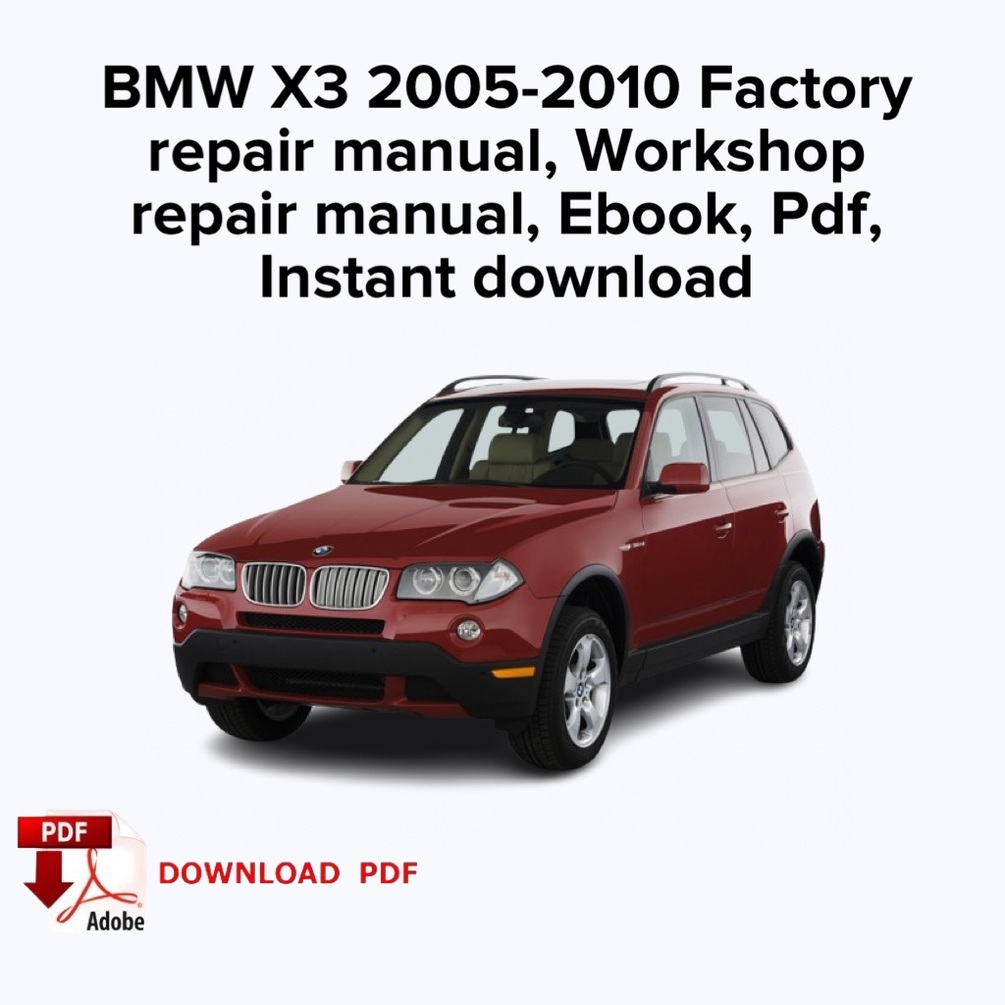 2007 BMW X3 OWNER S MANUAL PDF visual data 5