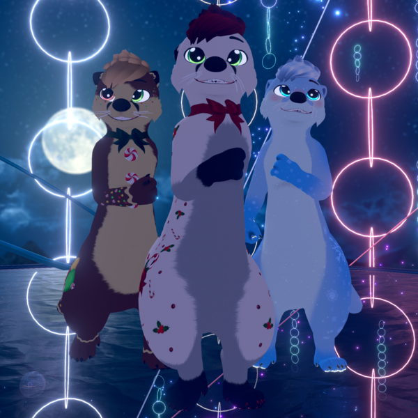 Holly, Gingy, & Noel | D.Otter Base | Re-color + Emission/ Re-Textures | TEXTURES ONLY