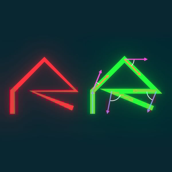 Even radius tip in curves geometry nodes | Blender project by Andrea Ciani